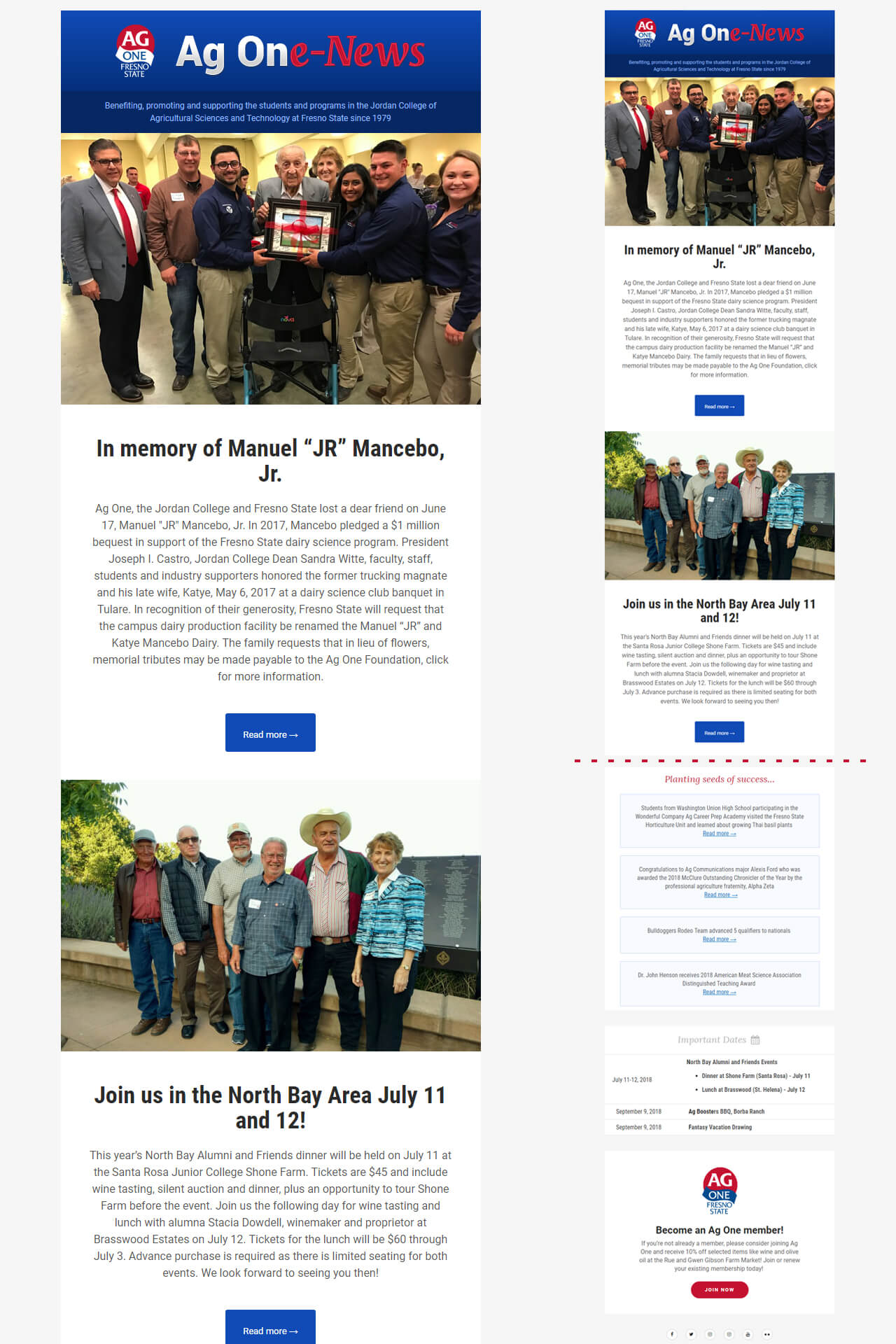 Ag One E-News