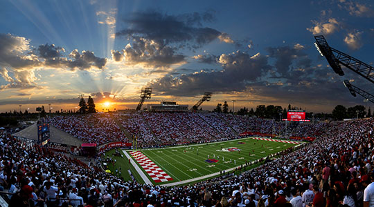 Valley Children's Stadium at sunset